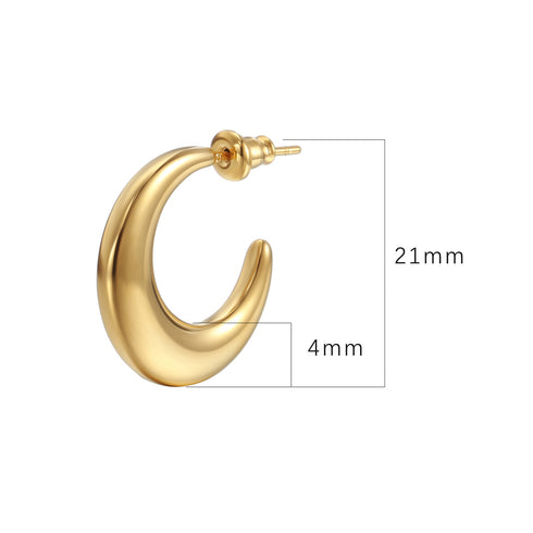 Fashion shape plating stainless steel ear studs