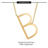 Initial stainless steel polishing plating hollow out 18k gold plated necklace
