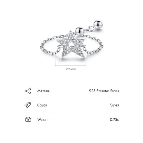 Shapes of silver inlay zircon rings