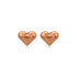 Heart shape stainless steel plating ear studs