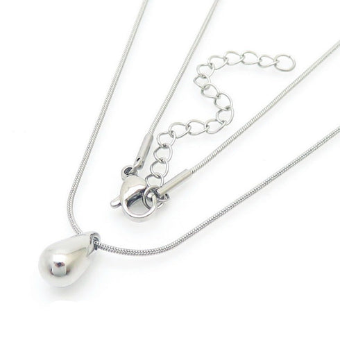 Water droplets stainless steel earrings