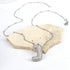 Letter plating silver plated pendant necklace