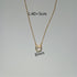 Shapes stainless steel plating 18k gold plated necklace