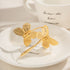 Butterfly stainless steel plating titanium steel 18k gold plated bangle