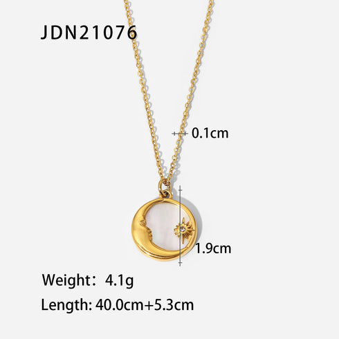 Sun stainless steel plating pendant necklace