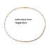Zircon geometry 18k real gold electroplated necklace