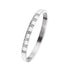 Titanium steel inlay zircon bangle