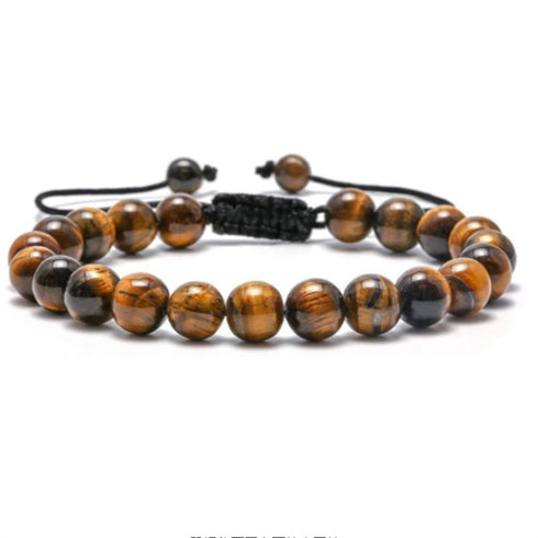 Color natural stone agate beaded bracelets