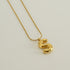 Stainless Steel 18K Gold Plated Casual Letter