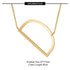 Initial stainless steel polishing plating hollow out 18k gold plated necklace