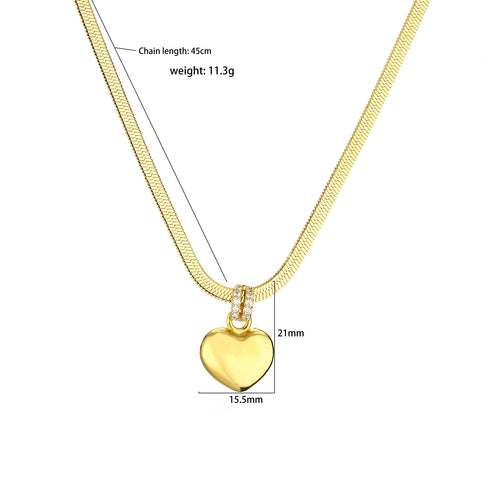 Heart shape zircon bracelets earrings necklace in bulk