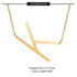 Initial stainless steel polishing plating hollow out 18k gold plated necklace