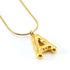 Stainless Steel 18K Gold Plated Casual Letter