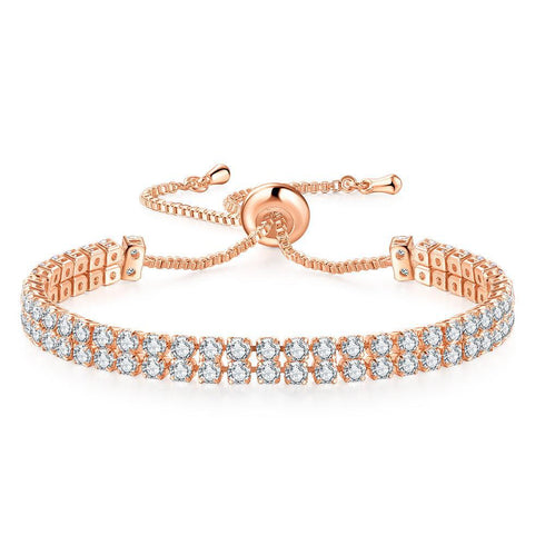 Fashion geometric zircon bracelets