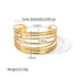 Lady geometric flower stainless steel plating 18k gold plated bangle