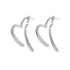 Heart shape plating stainless steel drop earrings