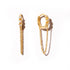Cross-border s925 silver fashion long tassel chain zircon copper earrings