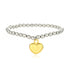 Heart shape zircon bracelets earrings necklace in bulk