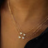 Shapes stainless steel plating 18k gold plated necklace