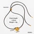 Stainless steel flanelle rope plating pendant necklace