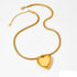 Stainless Steel Casual Simple Style Heart Shape Plating Pendant Necklace
