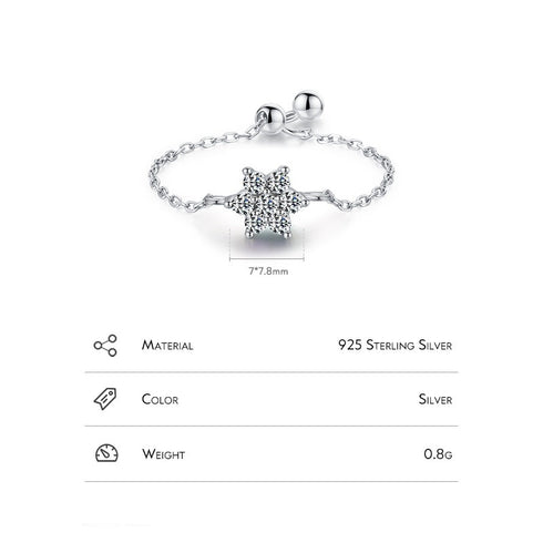 Shapes of silver inlay zircon rings