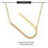 Initial stainless steel polishing plating hollow out 18k gold plated necklace