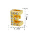 Letter titanium steel copper 18k gold plated charms (without chain)