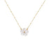 Lady sweet flower stainless steel plating 18k gold plated pendant necklace