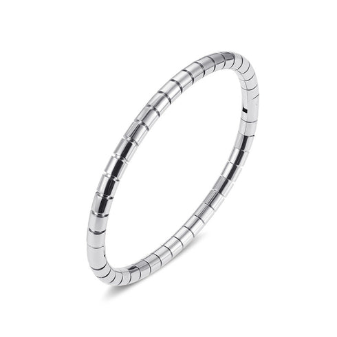 Solid color stainless steel plating bangle