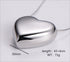 Heart shape stainless steel 18k gold plated pendant necklace