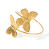Butterfly stainless steel plating titanium steel 18k gold plated bangle