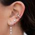 18k gold plating ear clip creative