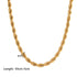 Hip-hop geometric stainless steel titanium steel chain 18k gold plated necklace