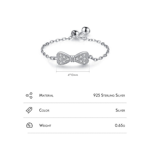 Shapes of silver inlay zircon rings