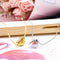 Heart shape stainless steel plating gold plated pendant necklace