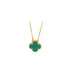 Elegant four leaf clover titanium steel plating pendant necklace