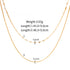 Layered stainless steel plating 18k gold plated necklace