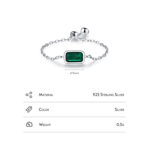 Shapes of silver inlay zircon rings