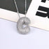 Letter plating silver plated pendant necklace