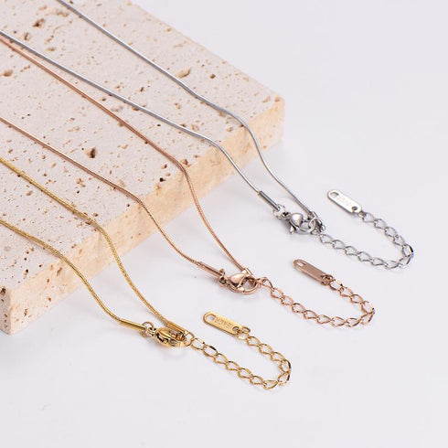 Heart shape stainless steel 18k gold plated pendant necklace