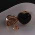 Style commute heart shape zircon white gold plated gold plated