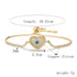 Devil's eye heart shape drawstring inlay zircon bracelets