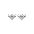 Heart shape stainless steel plating ear studs
