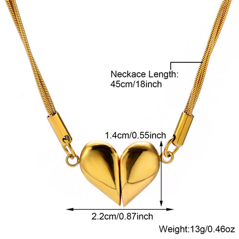 Flower stainless steel plating inlay zircon 18k gold plated necklace