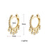 18k gold plated small huggies earrings
