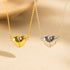 Heart shape stainless steel plating 18k gold plated pendant necklace