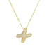 Style letter copper 18k gold plated pendant necklace in bulk