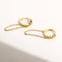 Cross-border s925 silver fashion long tassel chain zircon copper earrings
