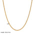 Hip-hop geometric stainless steel titanium steel chain 18k gold plated necklace